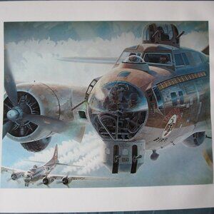Keith Farris Aviation 9" x 11" Bookplate Print - Flying Fortress